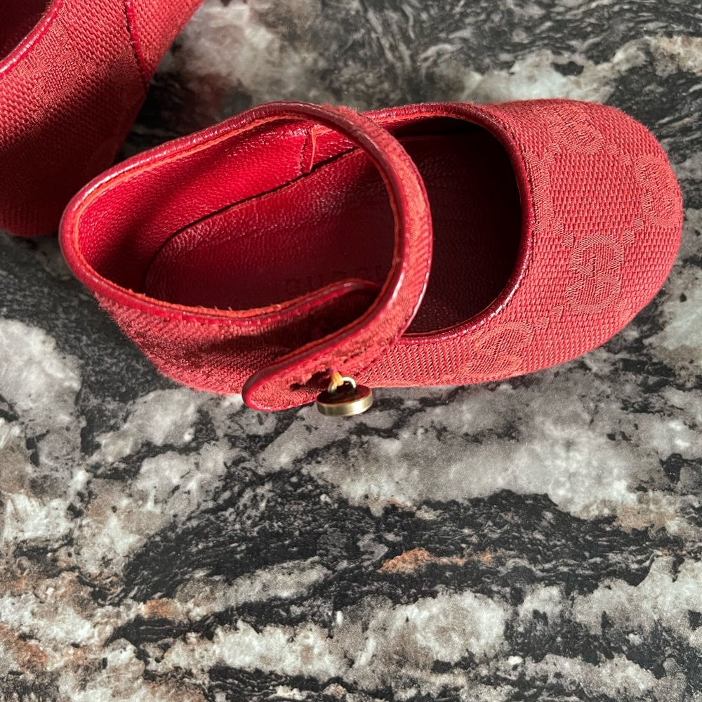 COPY - Red baby Gucci shoes - Picture 4 of 7
